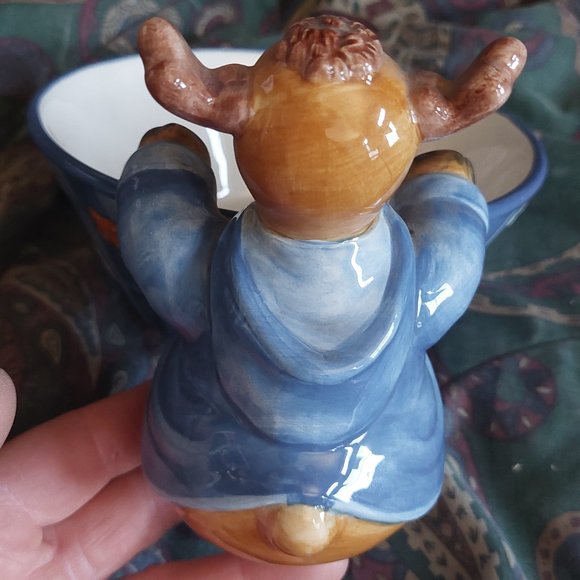 Harry & David tm 2007 Vintage Moose Pop Corn Bowl - Picture 2 of 4